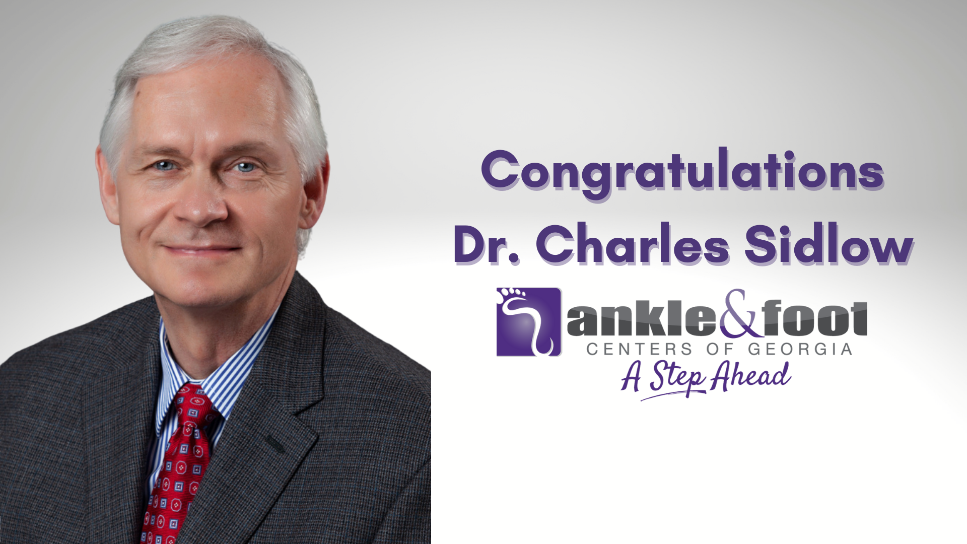 Congratulations to Dr. Charles Sidlow on his retirement!