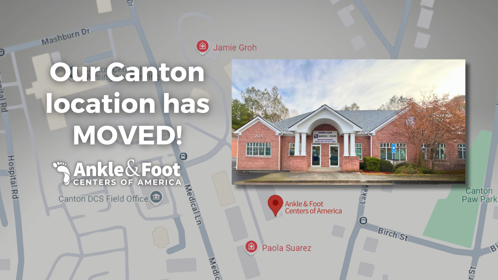 Canton Location Has Moved