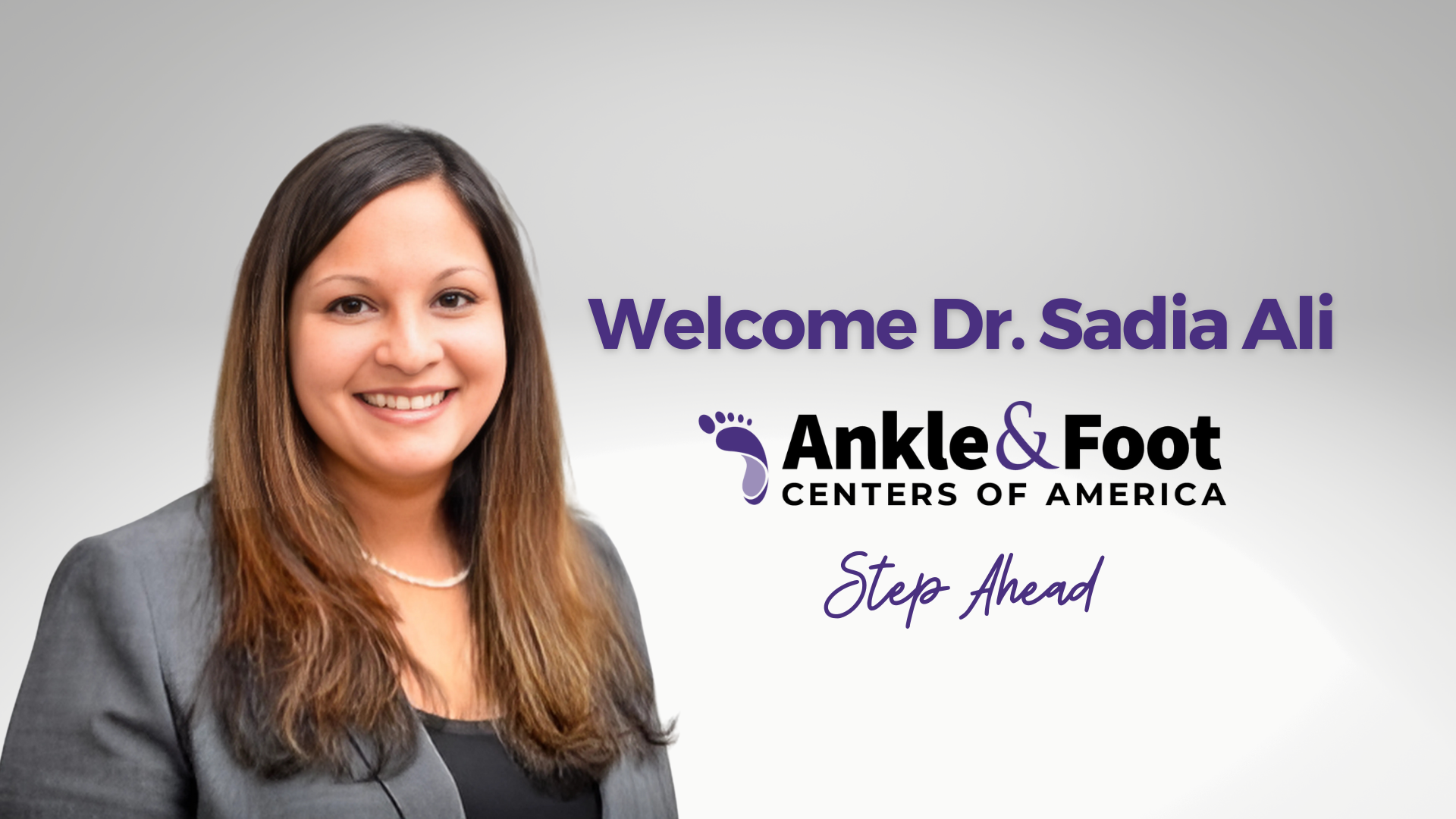 Welcome Dr. Sadia Ali