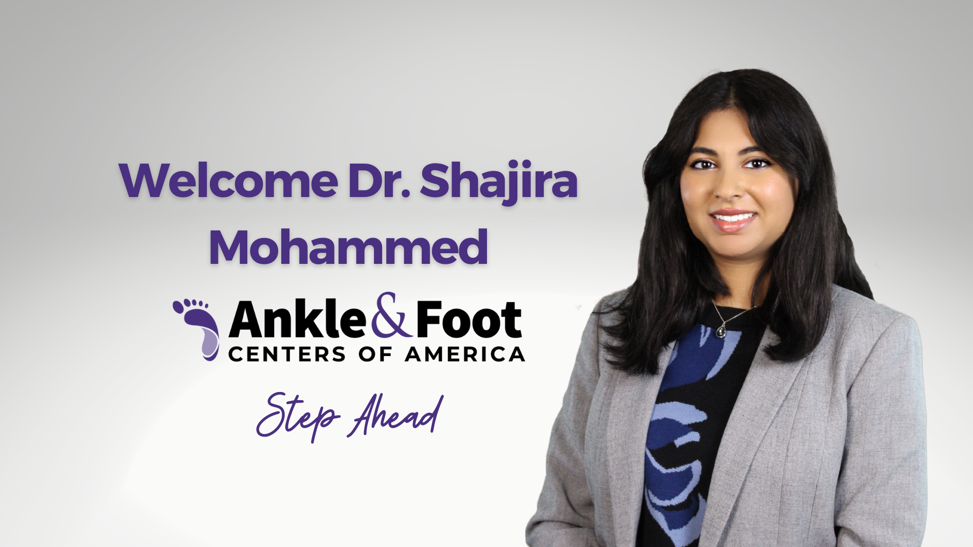 Welcome Dr Shajira Mohammed